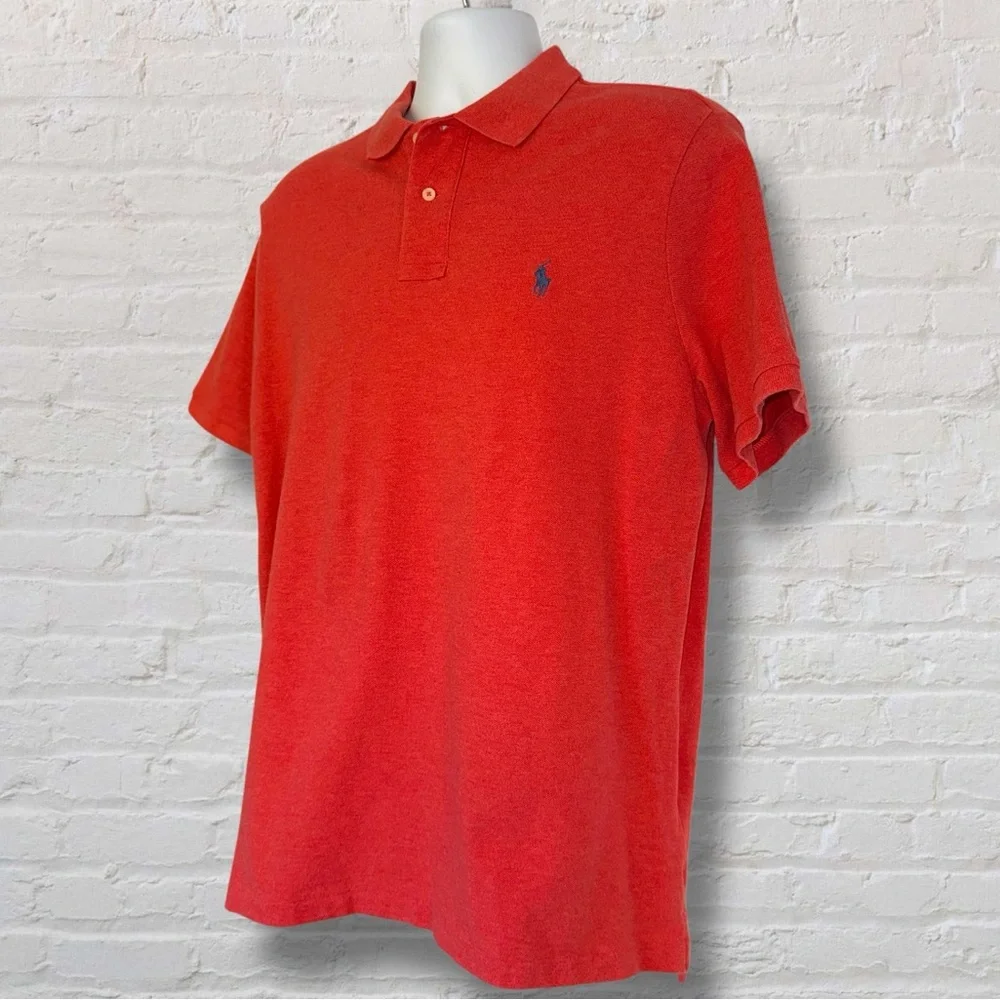 Ralph Lauren Polo Shirt | Classic Fit | Red Heather | Size Large - Picture 5 of 12